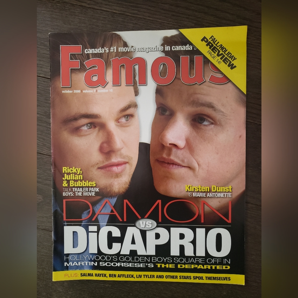 3/$30🌼 Vintage Famous magazine 2006